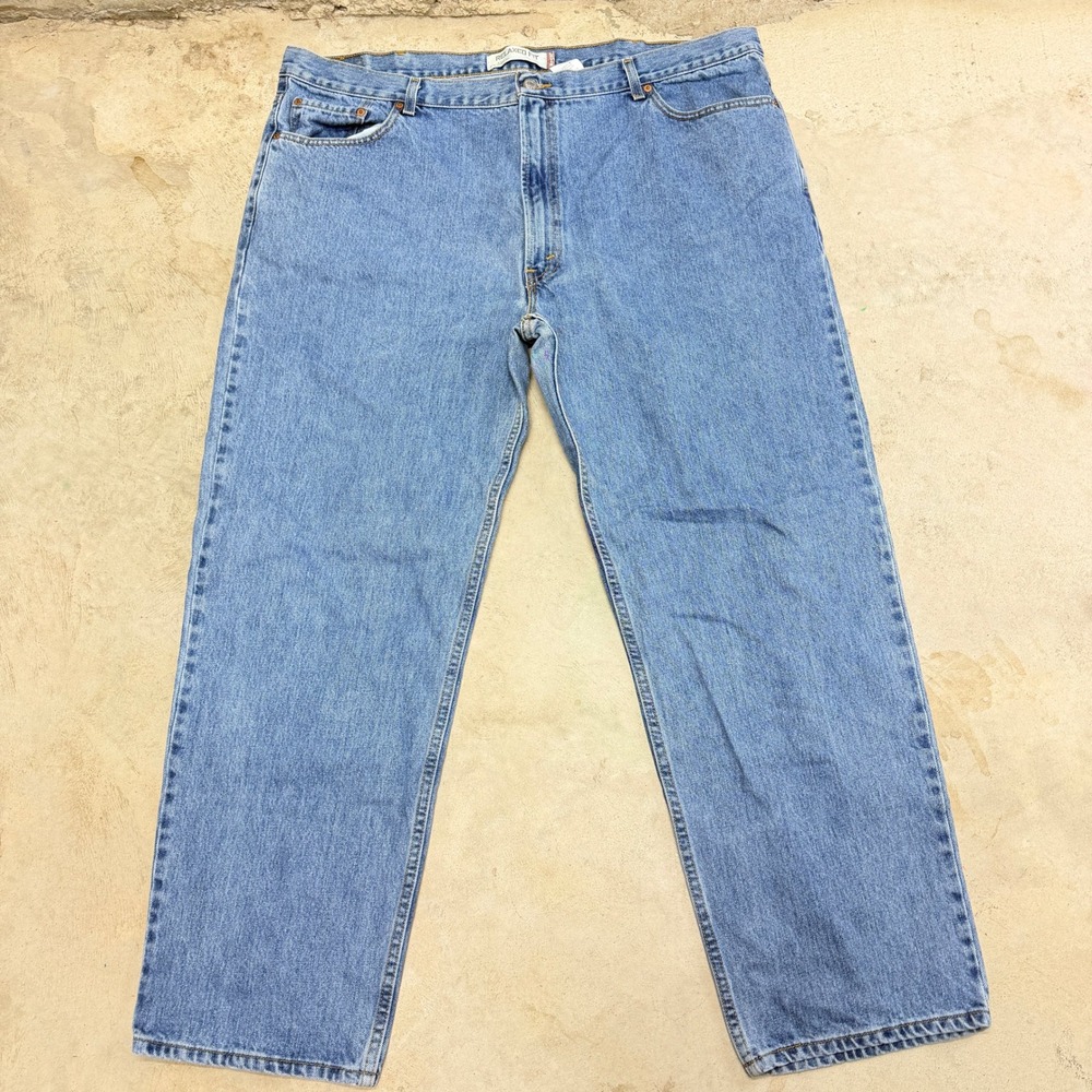 Levi Strauss 550 Relaxed Fit Jeans Mens W46 L32 Blue‎ Denim Cotton